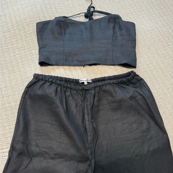 Reformation Jaida Linen Two Piece Set - Picture 2 of 8